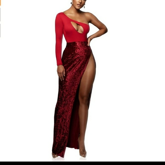 ISO Jluxlabel Krisana Skirt in Black or Forest Green sz. Medium - Picture 3 of 4